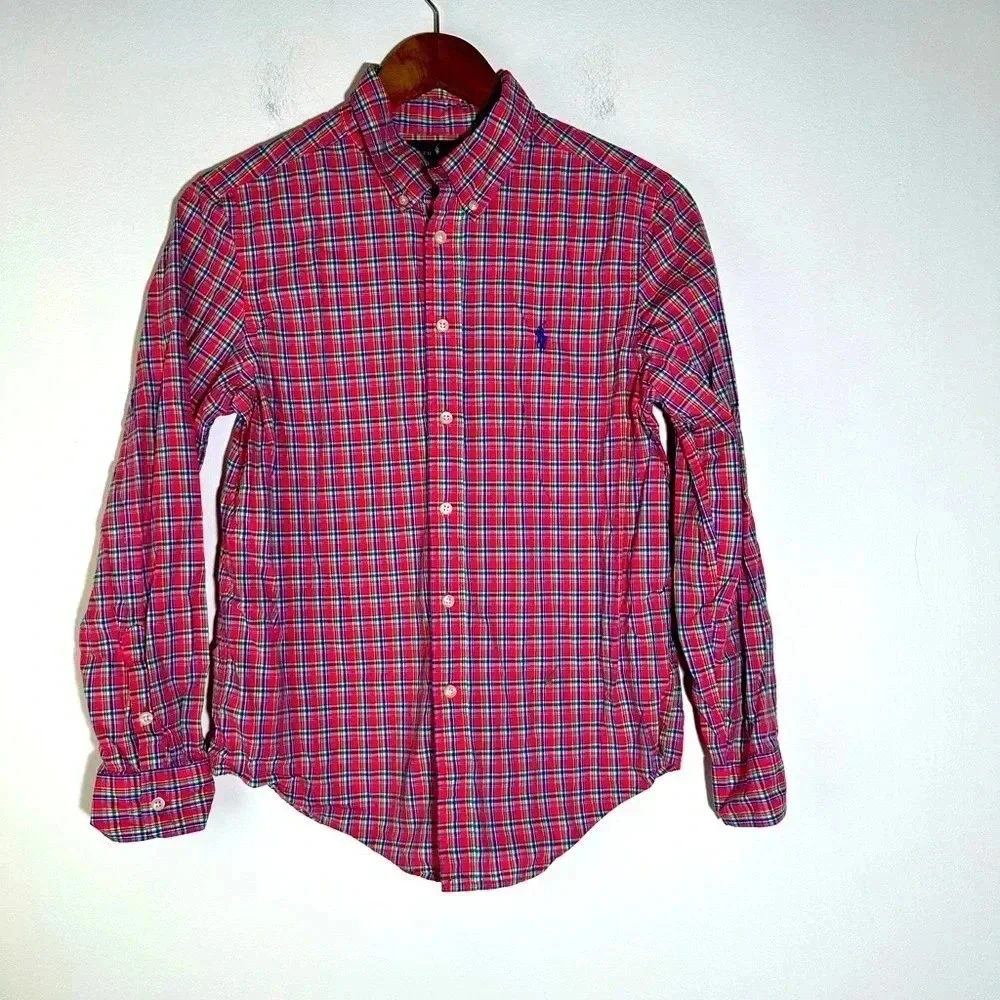 Ralph Lauren Kids Plaid Button Down Shirt